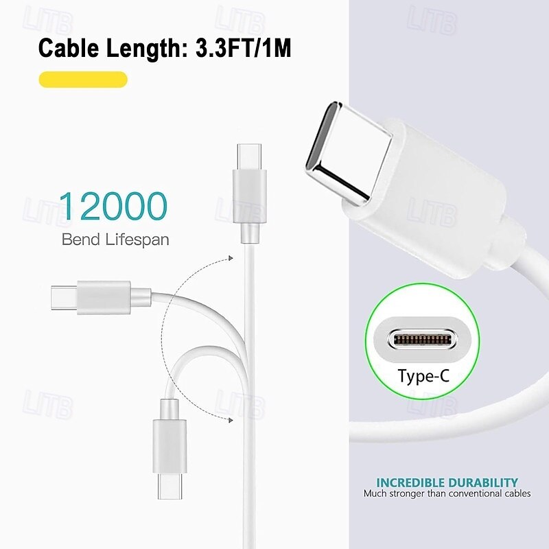 2026年 iPhone 17 Pro Max Plus用USB Type-Cケーブル2本セット、USB Type-AからType-Cへの高速充電コード、データ同期ケーブル（iPhone 16 15、iPad Pro Air、Samsung Galaxy S26 S25 S24 S23 Pro Maxに対応）  コレクション – MXN $253.55 –P2