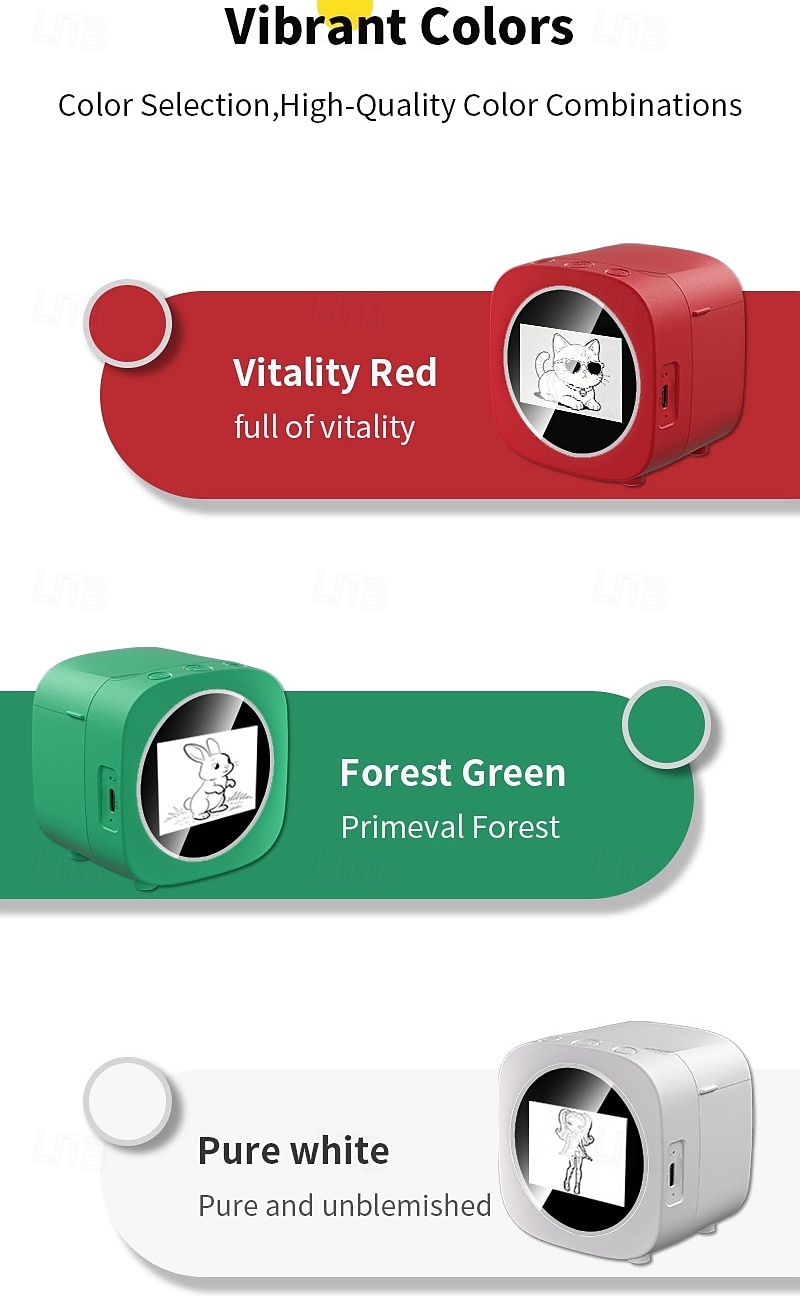 2026年 AIスマートプリンター、6つのモードを備えた音声画像生成機能 &グローバル音声認識、24言語対応、子供向けポータブルミニAIアートクリエイター &大人向け、ホームオフィス向けのクリエイティブなテクノロジーギフト  コレクション – $46.99 –P9