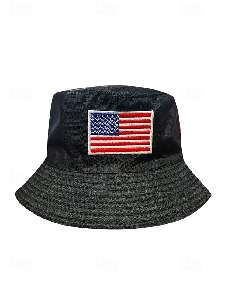 Wendbarer Herren-Fußballhut aus Polyester mit US-Flaggenmuster, leichte Kappe für Fans am Spieltag, für Anhänger, Freizeitsport und Outdoor-Aktivitäten 2026 - $11.99 –P5
