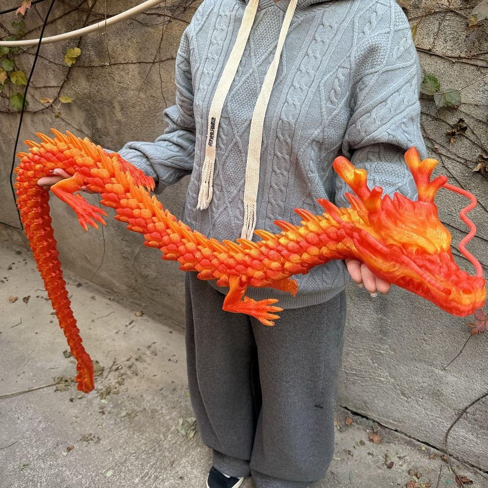150 cm/59 tommer 3D-printet drage, ekstra stor 3D-drage, dyredukke, skrivebordspynt til hjemmet, fidget-leke, perfekt til jul- og halloween-dekor, høytidsfeiringer, ideelle gaver til kontoret, 2026 - $74.99 –P8