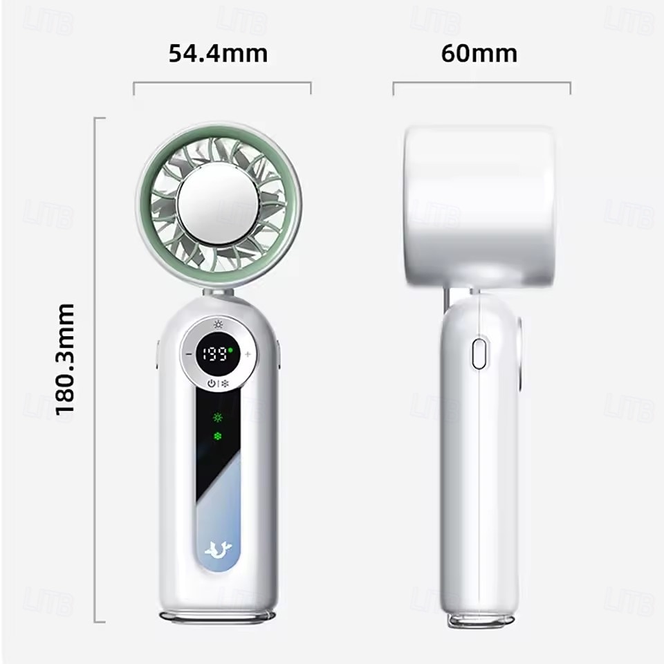 Cold Compress Handheld Fan, 100 Speeds Portable Personal Mini Fan with LED Display, Foldable USB Rechargeable Small Fan for Travel, Sports, Camping, High Velocity Personal Cooling 2026 - $38.99 –P10