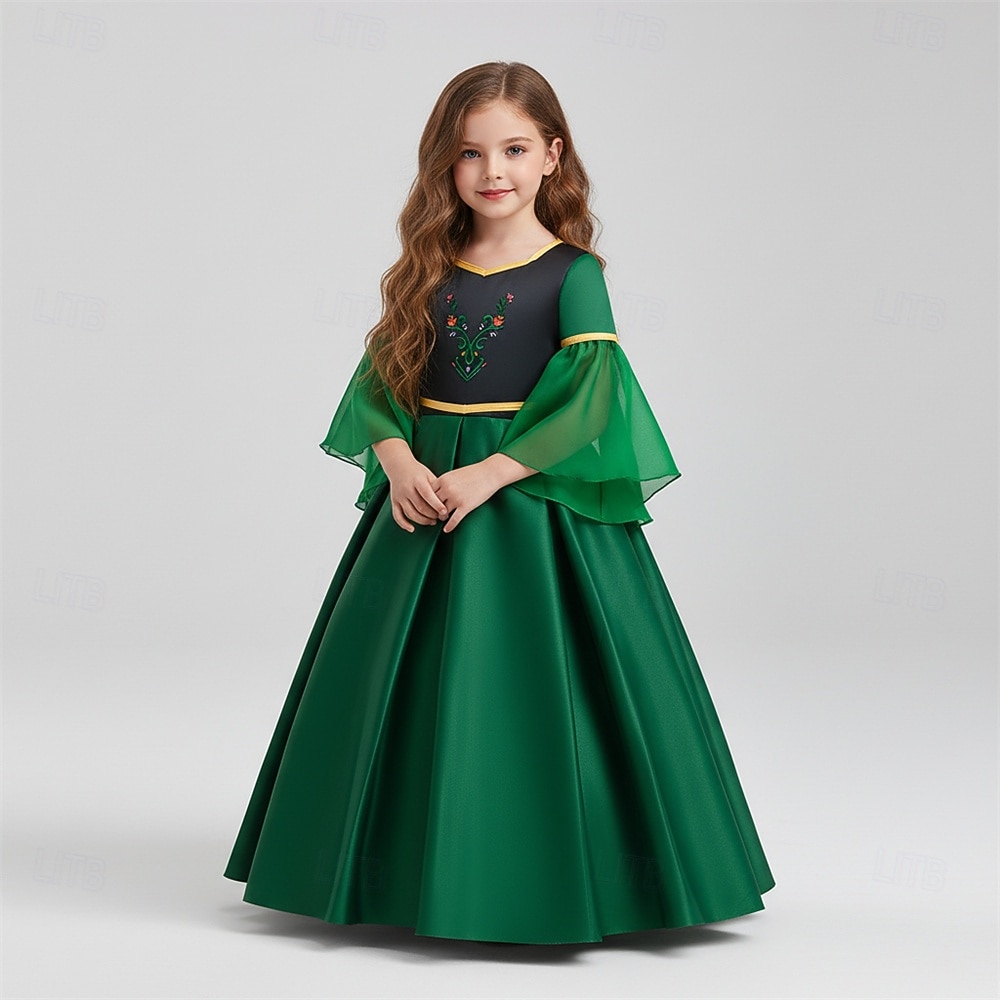 Monstrul Verde Prințesă Rochii Costum Cosplay Ținute Film Modă for Fete Pentru copii Mascaradă Zilnic Petrecere Comic Con 2026 - $38.99 –P1