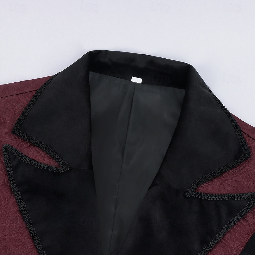 Medieval Renaissance Steampunk Vest Tailcoat Vampire Royal Attire Fancy Dress Men's Fantasy Halloween Carnival Performance LARP Ren Faire Adults' Vest Brooch 2026 - $41.99 –P4