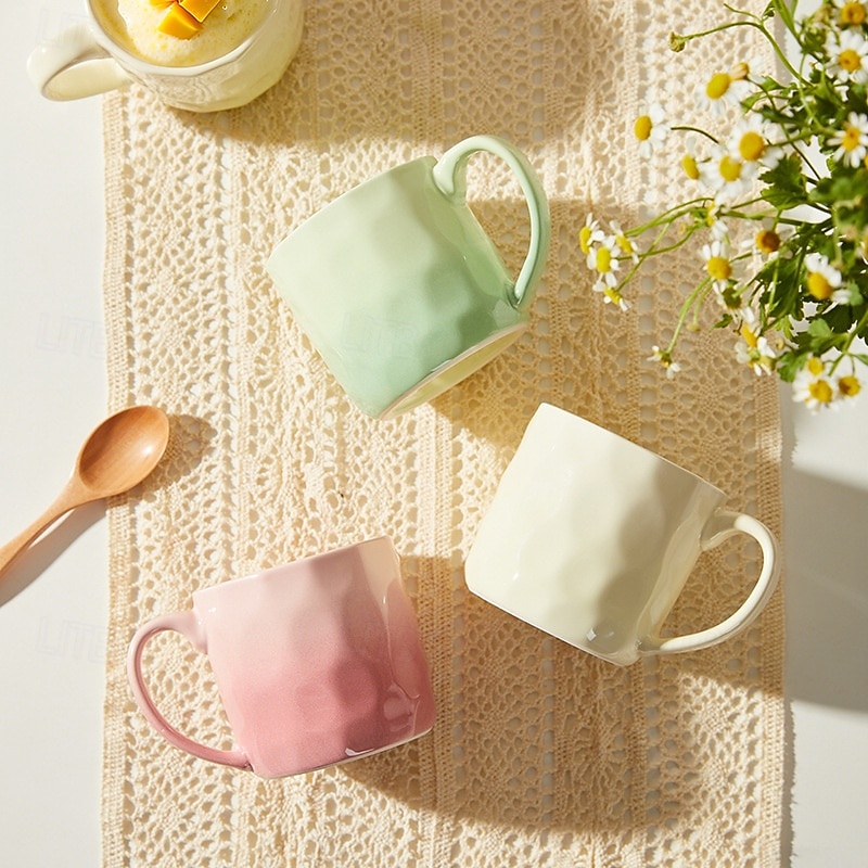 1 st högestetisk keramisk mugg, elegant vattenkopp för hushållet, parets frukostkaffekopp, kontorsmugg, perfekt för dagligt bruk 2026 - $13.49 –P3