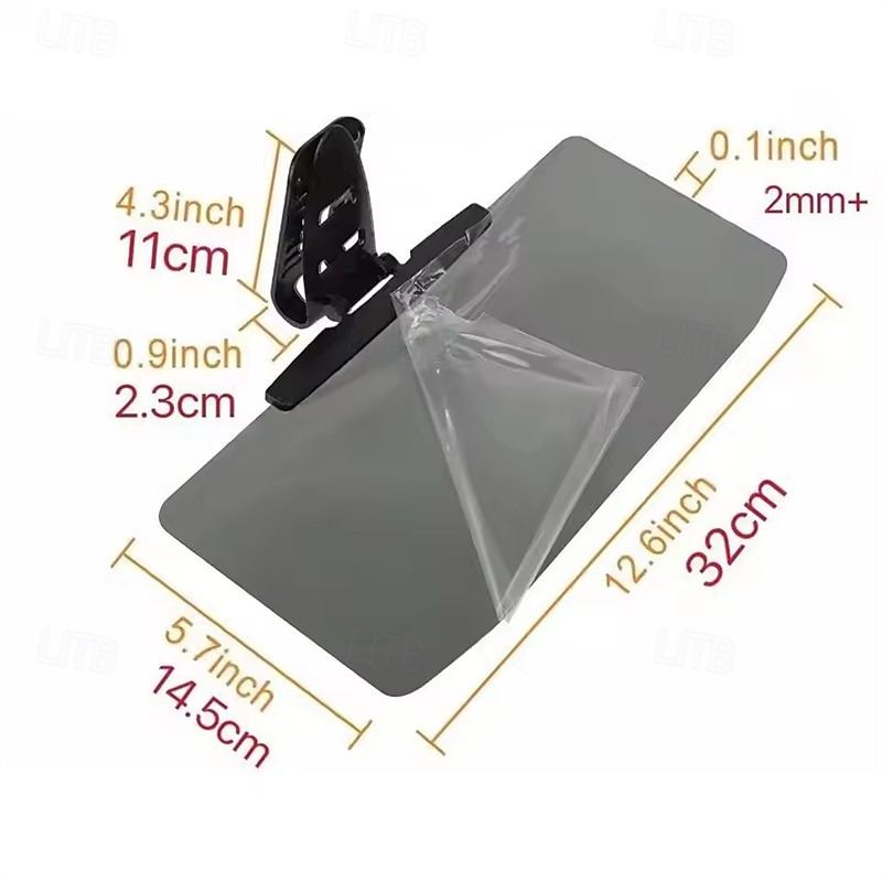 Set van 2 autozonneklepverlengers met anti-verblindingssysteem, 2-in-1 zonneklep voor overdag en 's nachts, universele zonneklepverlenger voor de voorruit om het zicht te beschermen en oogvermoeidheid door zon en koplampen te verminderen. 2026 - $25.99 –P6
