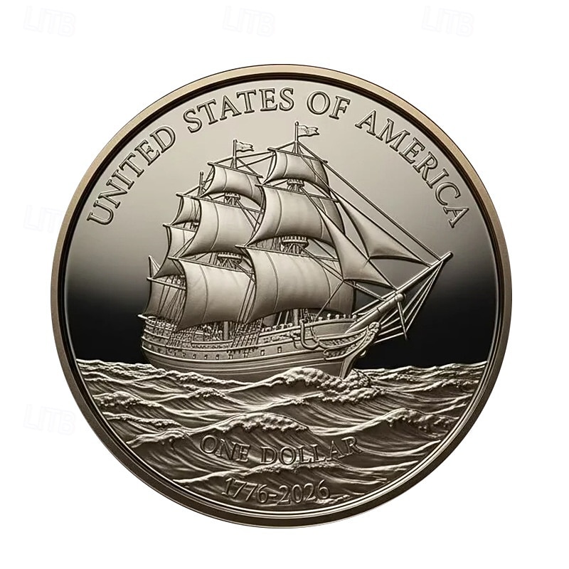 Pamětní mince k 250. výročí USA, kompaktní mince Mayflower 1620–2016, poutní loď &historický dokument, odolný kovový vlastenecký sběratelský suvenýr k vystavení 2026 - $19.99 –P2