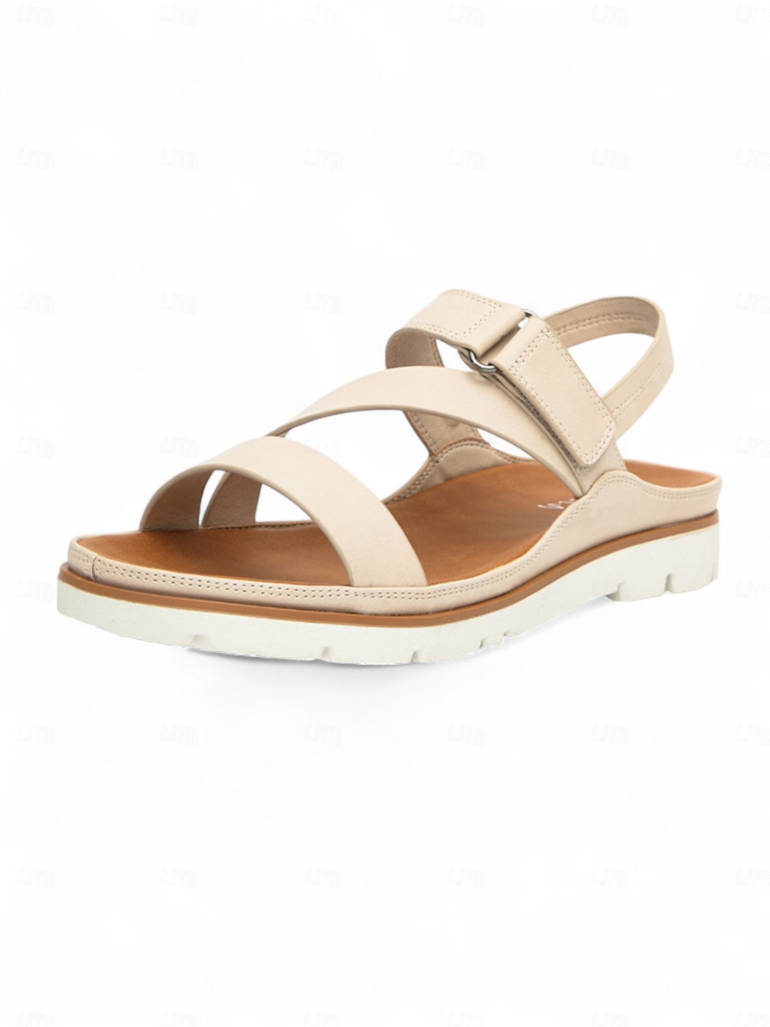 Flache Riemchensandalen für Damen mit gepolsterter Sohle, leichte Wandersandalen für den Weg zur Arbeit, Reisen und Sommeraktivitäten 2026 - $34.99 –P1
