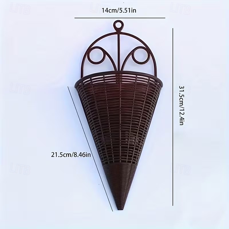 Lot de 6 paniers à fleurs suspendus décoratifs, style triangulaire, tressés, parfaits pour décorer votre intérieur (Noël, Halloween, etc.). Idée cadeau idéale. de 2026 ? $21.99 –P7