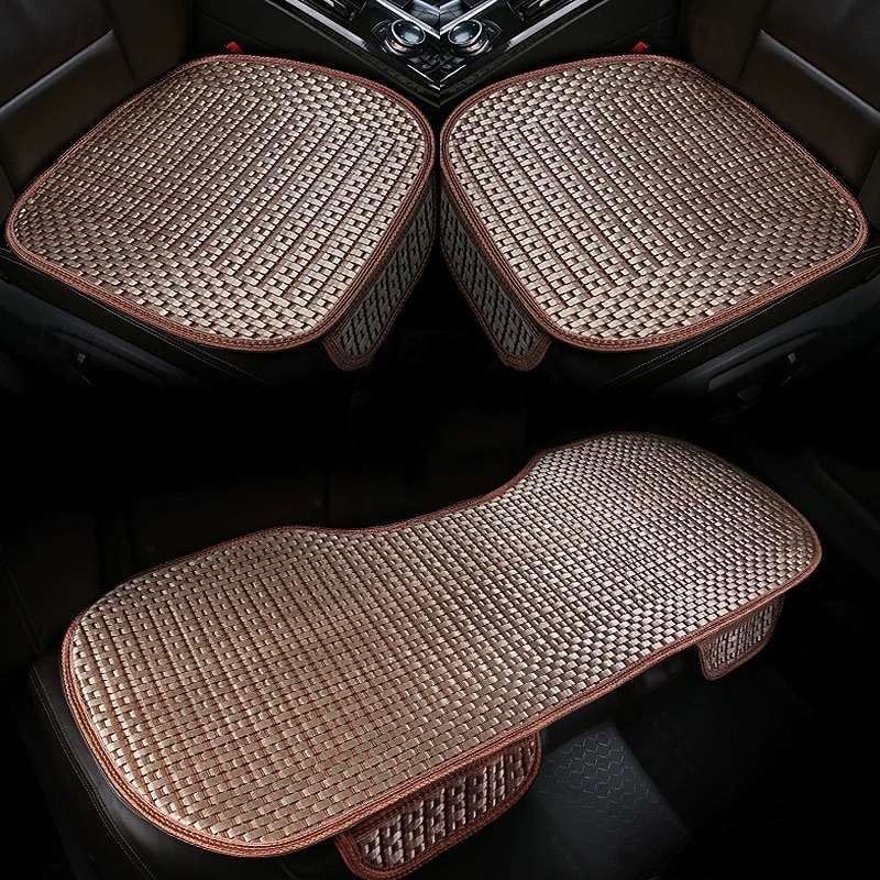 3PCS Summer Car Seat Cushion Set, Cooling Breathable Woven Seat Pad for Hot Weather, Universal Anti-Slip Front and Rear Seat Protectors for Car SUV Truck, Durable Interior Decor 2026 - $36.99 –P4