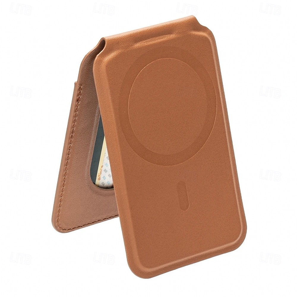 Portefeuille magnétique robuste en cuir avec étui de rangement et support intégré, porte-cartes sécurisé, pochette de rangement pour cartes bancaires et d'identité, accessoires pour porte-cartes en de 2026 ? $23.99 –P16