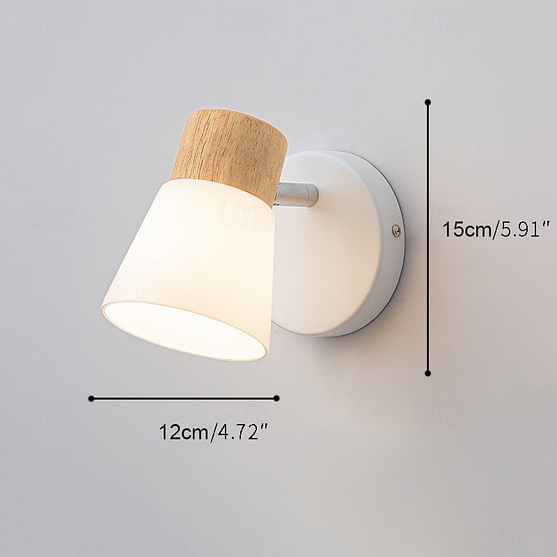 Indoor Modern Nordic Style Wall Lamps Wall Sconces Vanity Lights Indoor Wall Lights Living Room Dining Room Glass Wall Light 110-240 V 2026 - $92.99 –P1