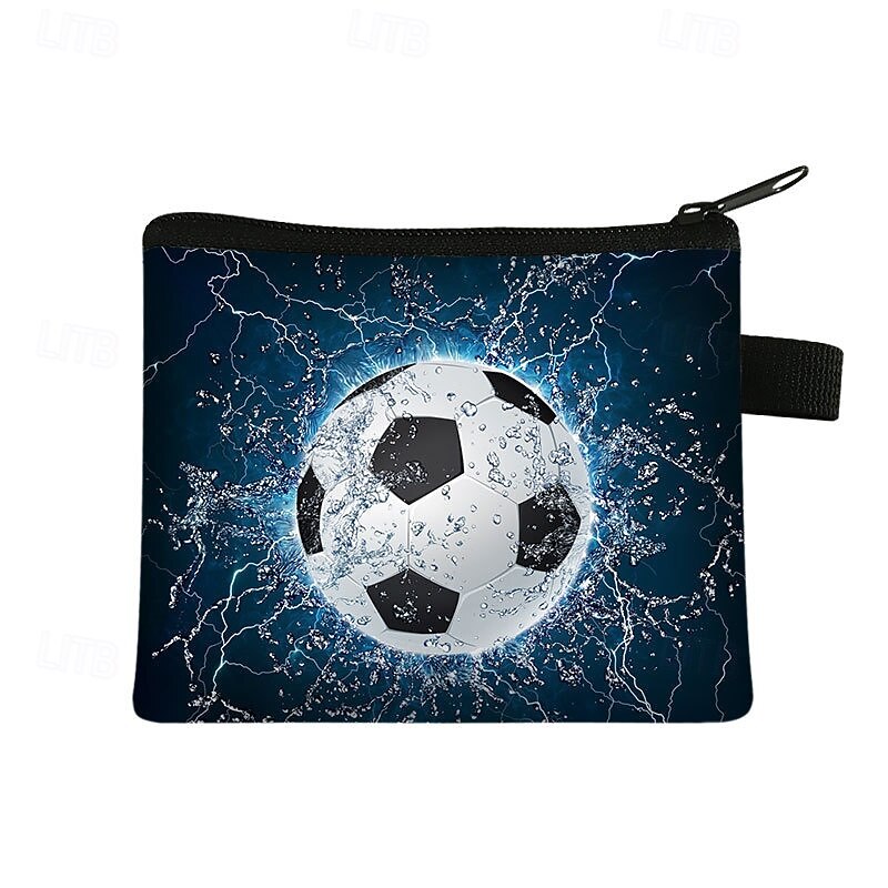 Paquete de 9 monederos de fútbol para niños, mini estuches con cremallera para llaves, monedas y auriculares, ideales para rellenar bolsas de regalos para fiestas temáticas deportivas y como obsequio 2026 - $22.99 –P12