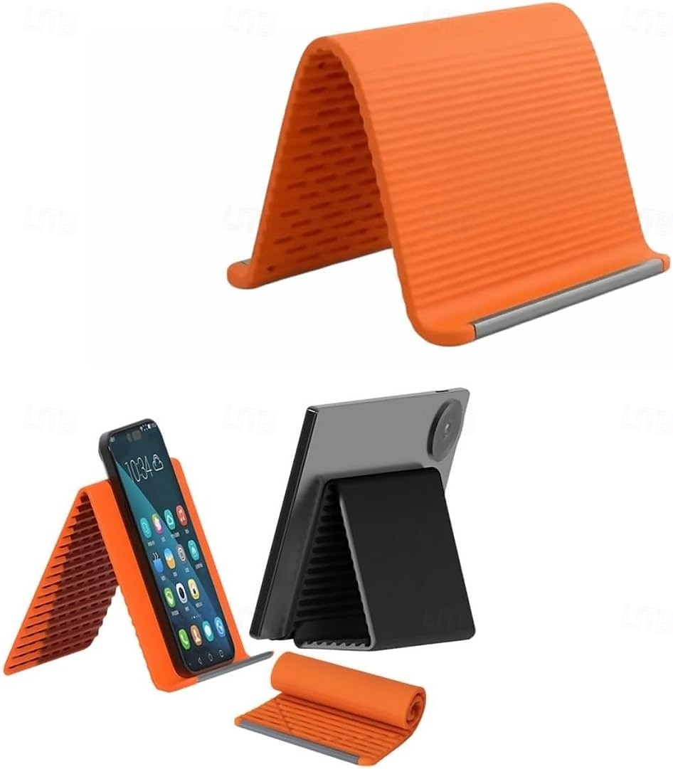 Suporte de silicone para celular com estrutura de alumínio, flexível e dobrável, que se adapta a qualquer formato, com ajuste multiangular para celulares e tablets. &dispositivos pequenos de 2026 por $13.49 –P2