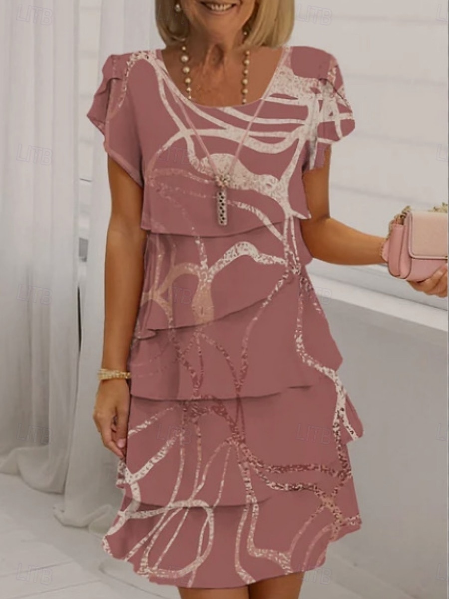 Femmes Mini Robe Robe Décontractée Robe en Chiffon Robe Fleurie Élégant Mode Moderne Extérieur Vacances Sortir Coupe régulière Fleuri Manche Courte Col ras du cou Noir Blanche Jaune Rose Claire Ét de 2026 ? SAR 141.8 –P5