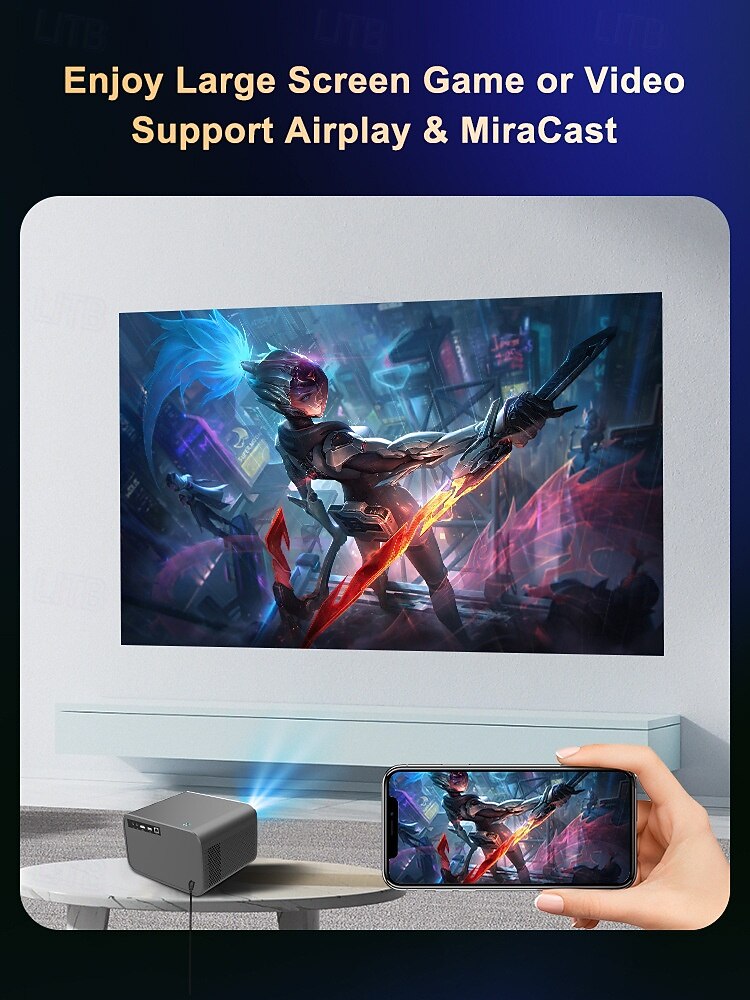 4K Smart Projector with Android 13, Native 1080P Home Theater Projector, Auto Focus & Auto Keystone, WiFi 6, Bluetooth 5.4, Amlogic T950S Chip, Movie Projector Compatible with iOS/Android/TV Stick 2026 - $286.49 –P7