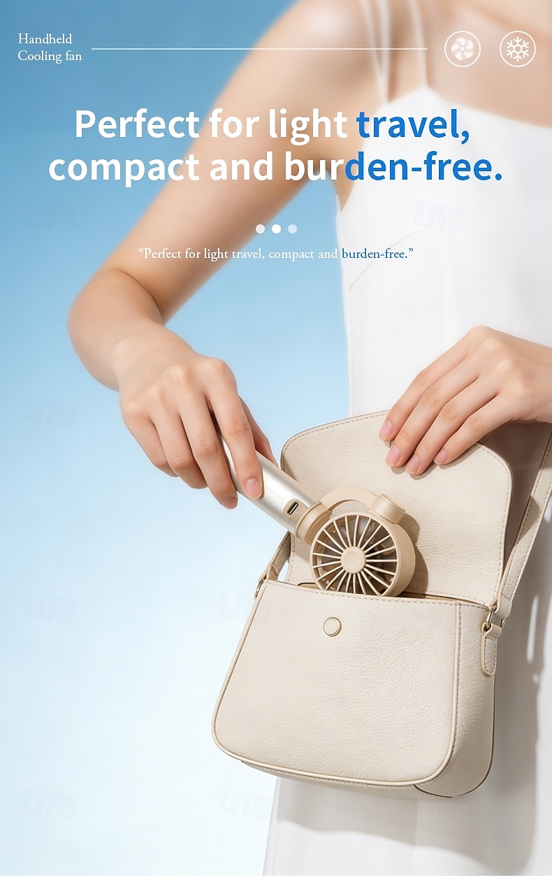 Handheld Fan, Portable Mini Cooling Fan with 3S Rapid Cooling Technology, Ice-Cold Personal Fan USB Rechargeable, Foldable Small Fan for Hot Summer, Travel, Commuting, Outdoor Activities 2026 - $20.99 –P5