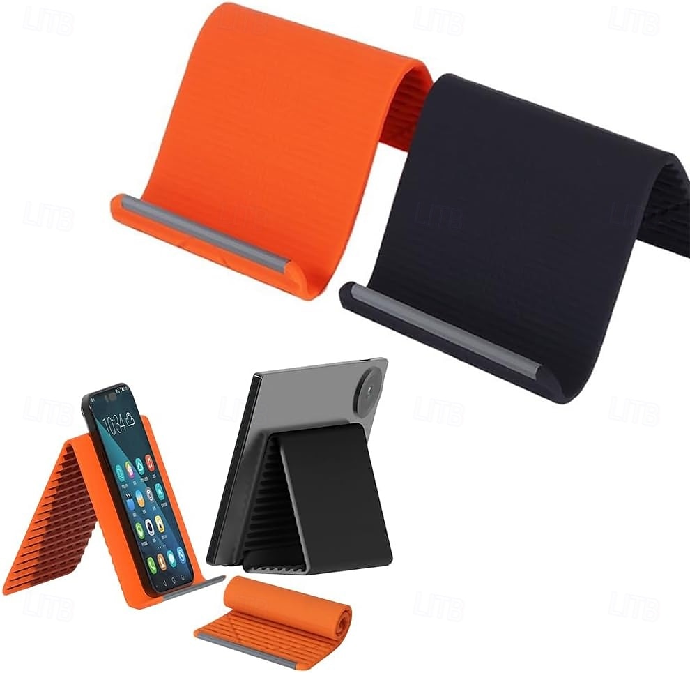 Suporte de silicone para celular com estrutura de alumínio, flexível e dobrável, que se adapta a qualquer formato, com ajuste multiangular para celulares e tablets. &dispositivos pequenos de 2026 por $13.49 –P1