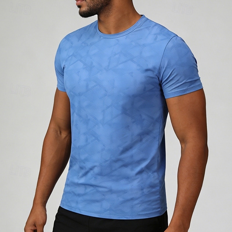 Ανδρικά Μονόχρωμο Tricou de Alergat Μπλούζα συμπίεσης Καλοκαίρι Άνοιξη Κοντομάνικο Γρήγορο Στέγνωμα Ελαφρύ Ύγρανση Γυμναστήριο προπόνηση Ενεργή εκπαίδευση Τρέξιμο Ασκηση Θαλασσί Μαύρο Ανοικτό Γκρίζο 2026 - $20.99 –P4