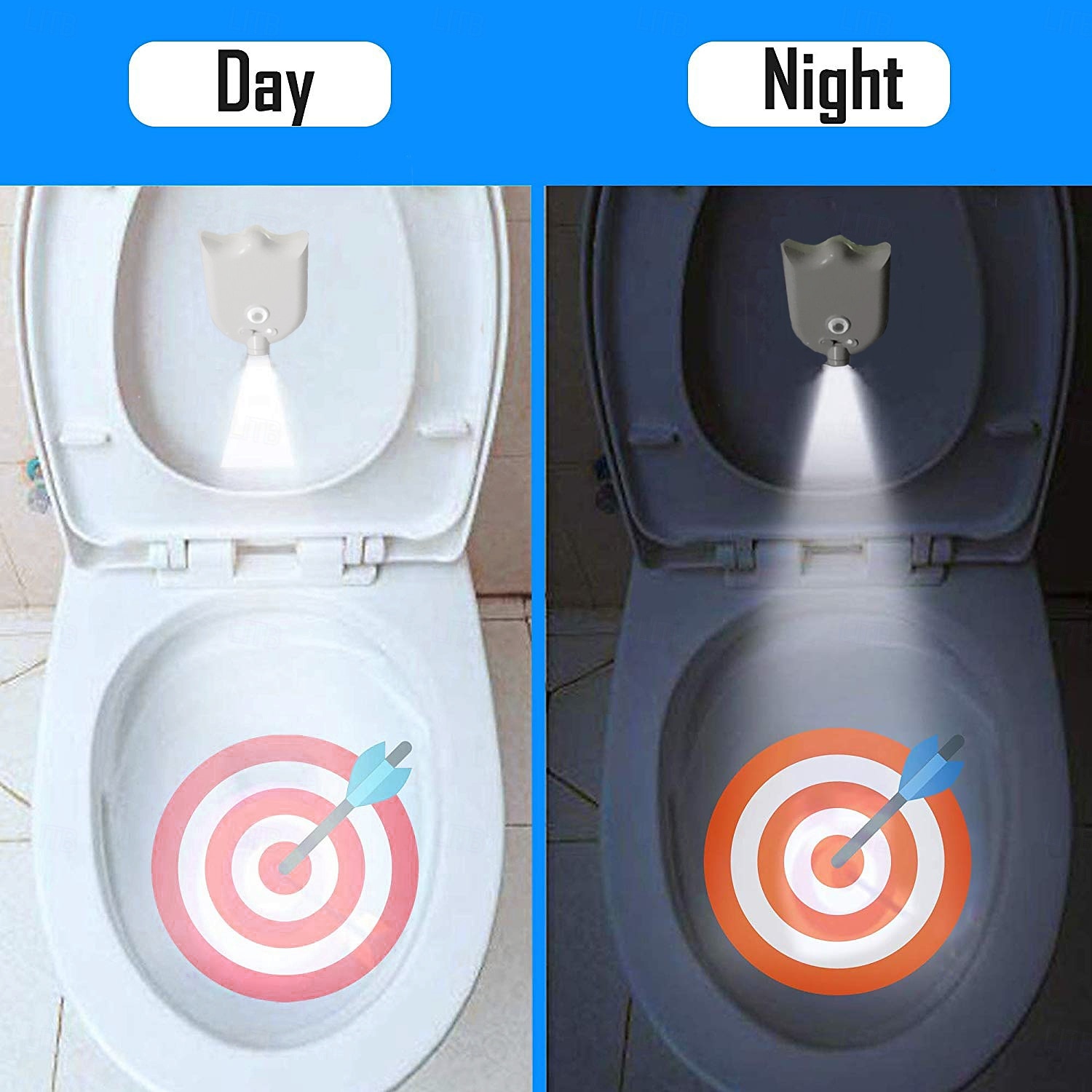 Smart LED Motion Sensor Toilet Night Light, 4 Pattern Projection Lamp, Battery Powered (AAA), Decorative Bathroom Bowl Light for Night Use 2026 - $12.99 –P3