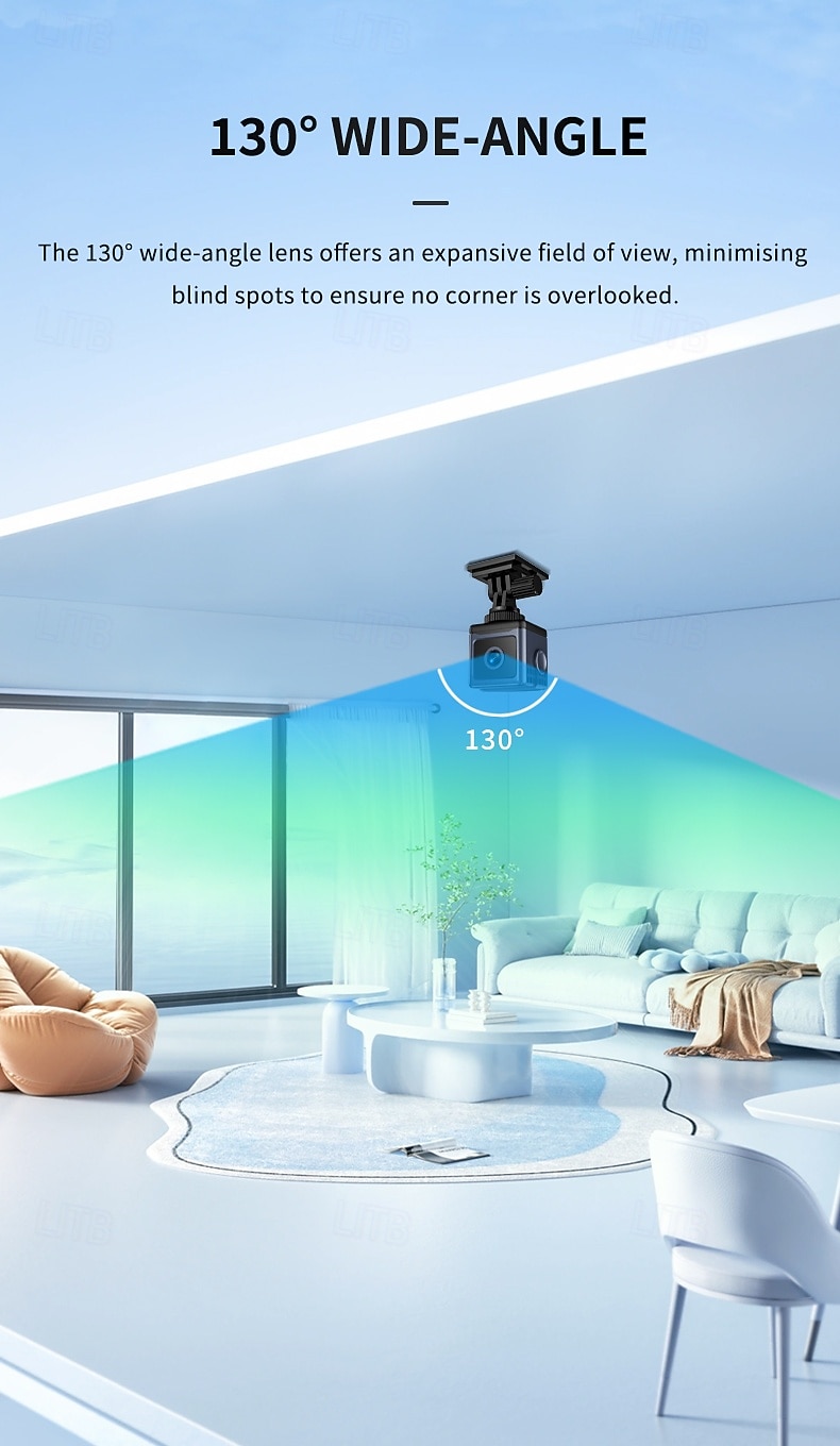 Mini wifi-beveiligingscamera, kleine draadloze verborgen camera voor huisbeveiliging, 1080p HD-babyfoon met nachtzicht &Bewegingsdetectie, draagbare minicamera met app-bediening voor baby- en 2026 - $37.99 –P5