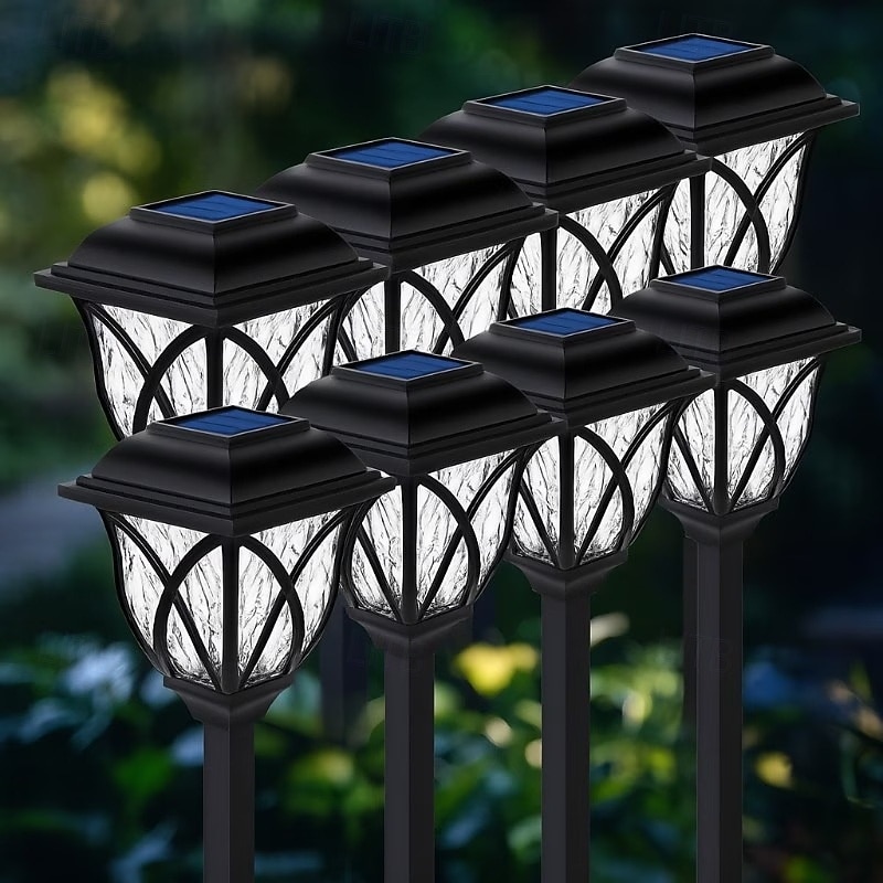 Confezione da 6 luci solari impermeabili da esterno con paletto, illuminazione decorativa a LED per giardino, cortile, prato, vialetto e aiuole: perfette per matrimoni, festività, feste, eventi del 2026 a $23.99 –P8