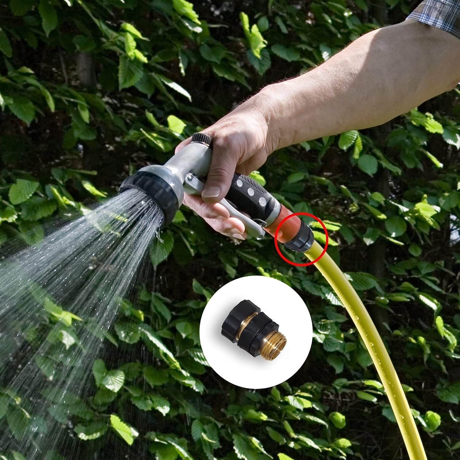 4 juegos de conectores rápidos para manguera de jardín, conectores rápidos macho y hembra de 3/4 de pulgada para manguera de jardín. 2026 - $19.99 –P6