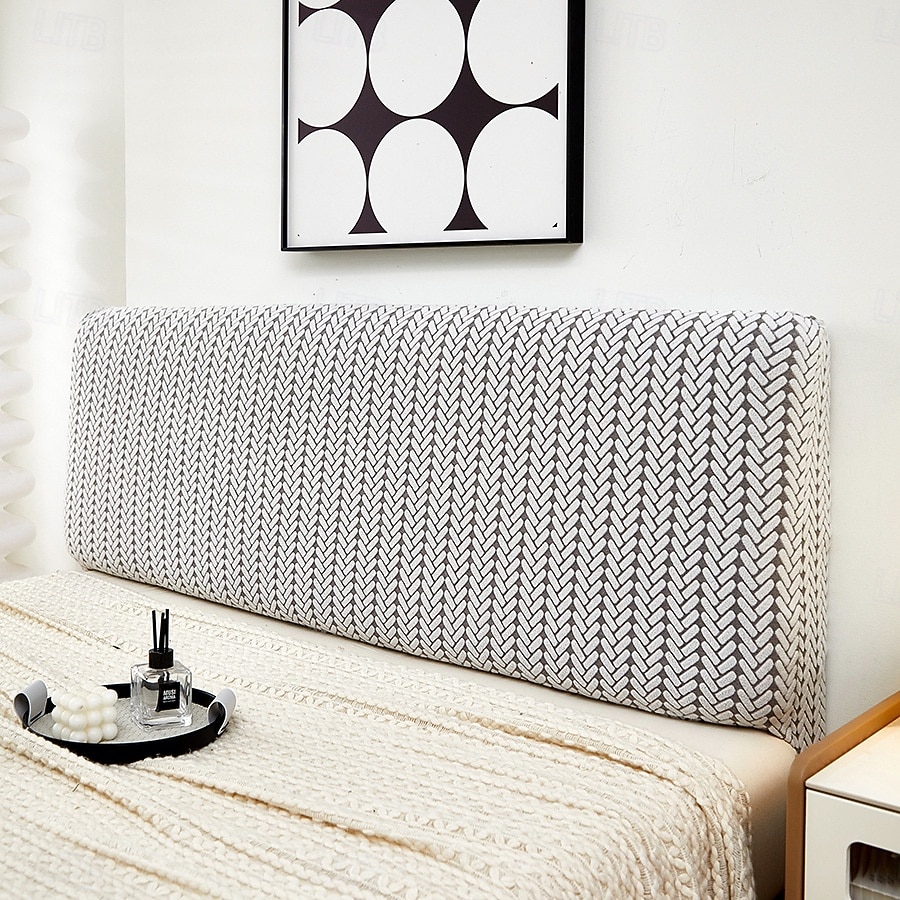 Capa de cabeceira espessa em jacquard com cobertura total e à prova de poeira. Protetor de cabeceira em jacquard espesso para cama. de 2026 por $25.99 –P1