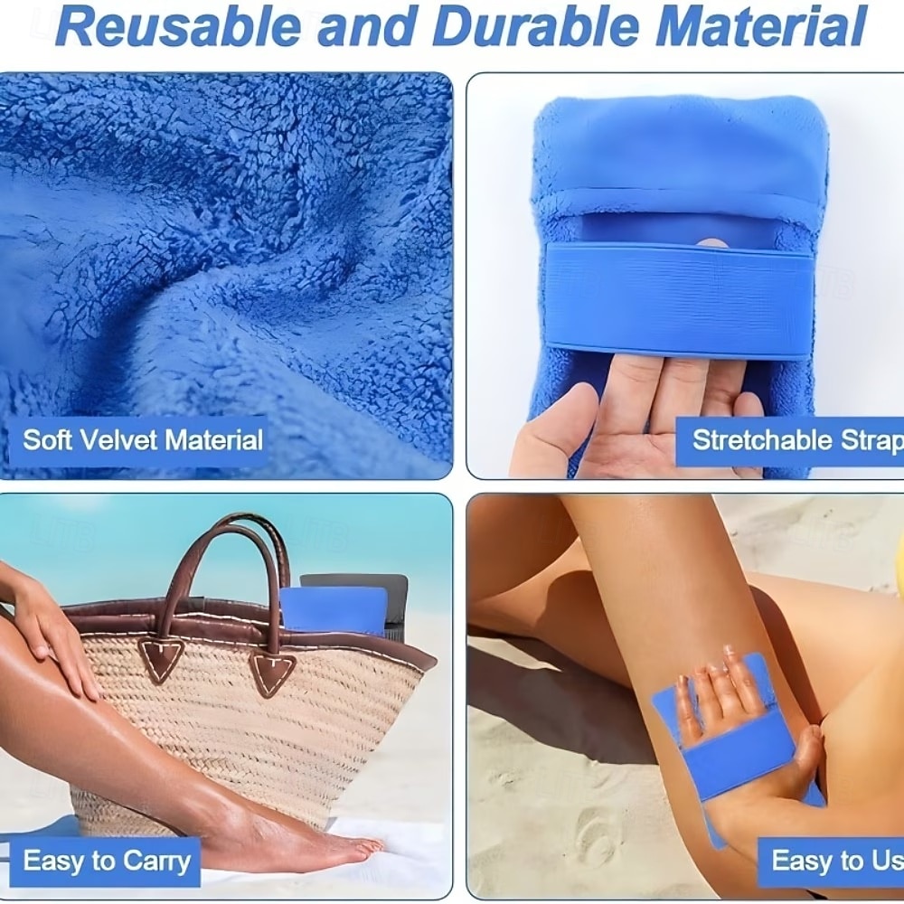 Sand Removing Tools 4Pcs Summer Beach Sand Removal Tools, Vacation Beach Sand Bags, Outdoor ...