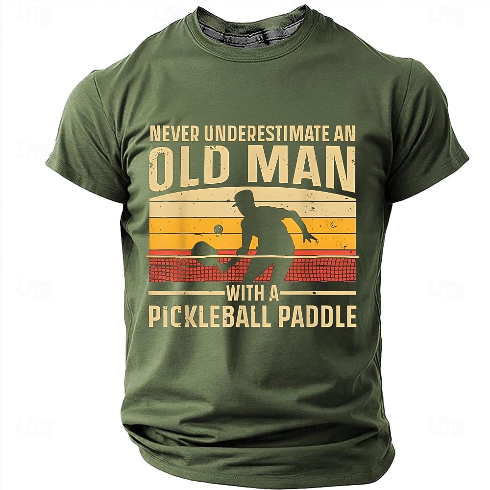 Homme Vieil Homme Pickleball T-shirt Manche Courte T-shirt Impression 3D Col ras du cou Chemise Mode Quotidien Quotidien Rue Rouge Été Printemps Vêtement Tenue S M L XL XXL XXXL de 2026 ? $18.99 –P9