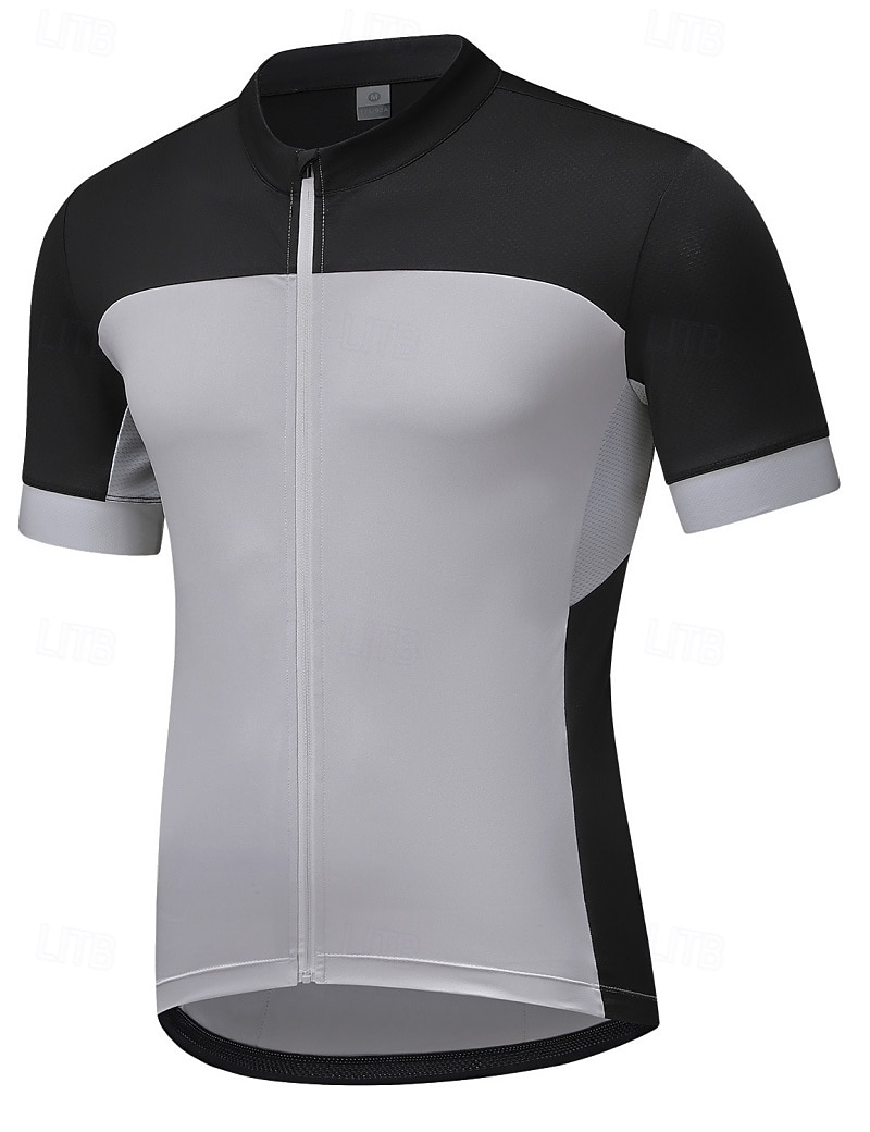 Bărbați Jersey de ciclism Bloc Culoare Model mozaic Manșon scurt Bicicletă Jerseu Topuri cu 3 buzunare spate Rezistent la UV Uscare rapidă Înapoi de buzunar Κατά του ιδρώτα Sport Galben Trifoi Gri 2026 - $30.99 –P7