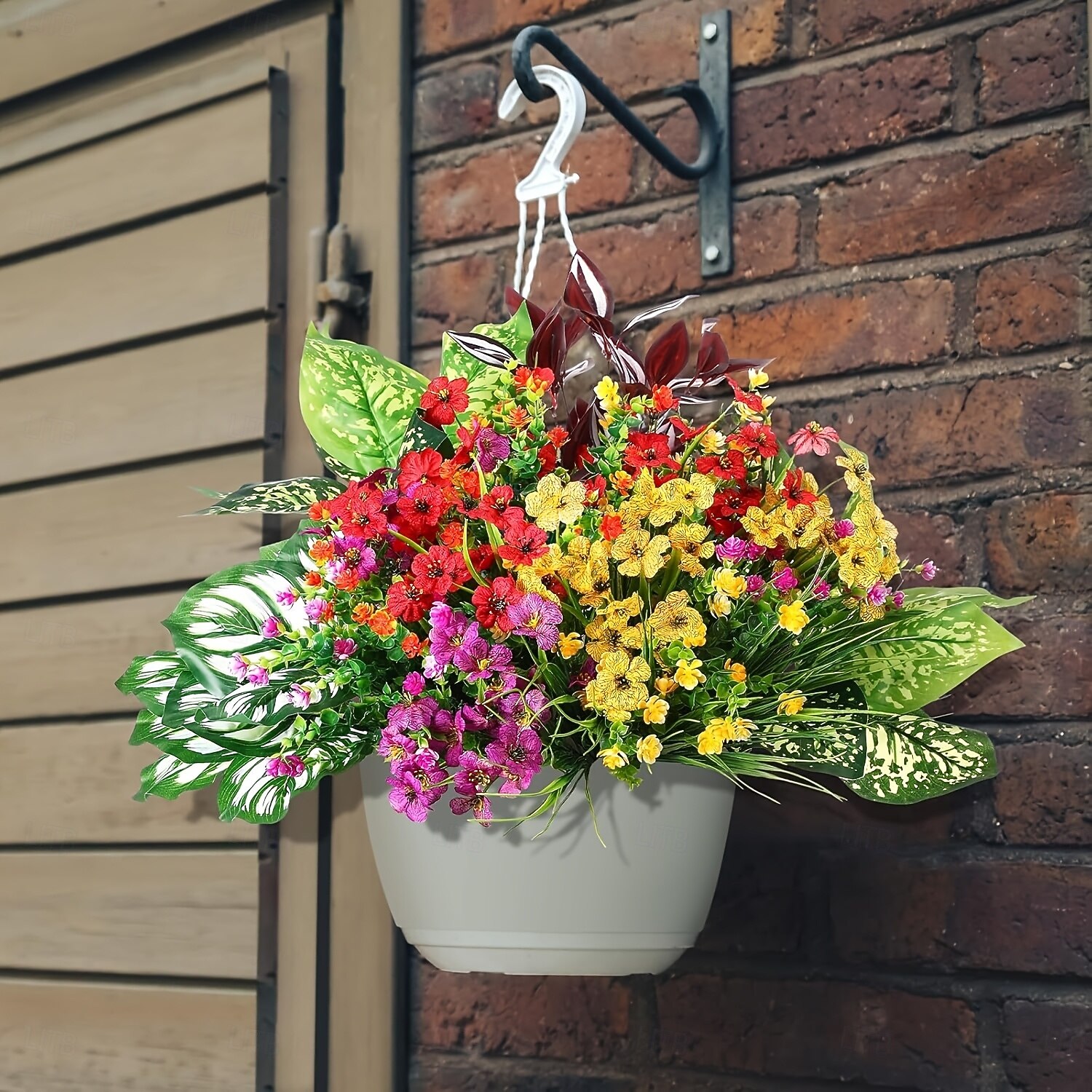 24 ks umělých rostlin zimozeleň, stonky, UV odolné umělé rostliny do interiéru &venkovní, závěsná zeleň do zahrady, na verandu, do okenního truhlíku, na dům, na svatbu &dekorace farmářského domu 2026 - $39.99 –P7