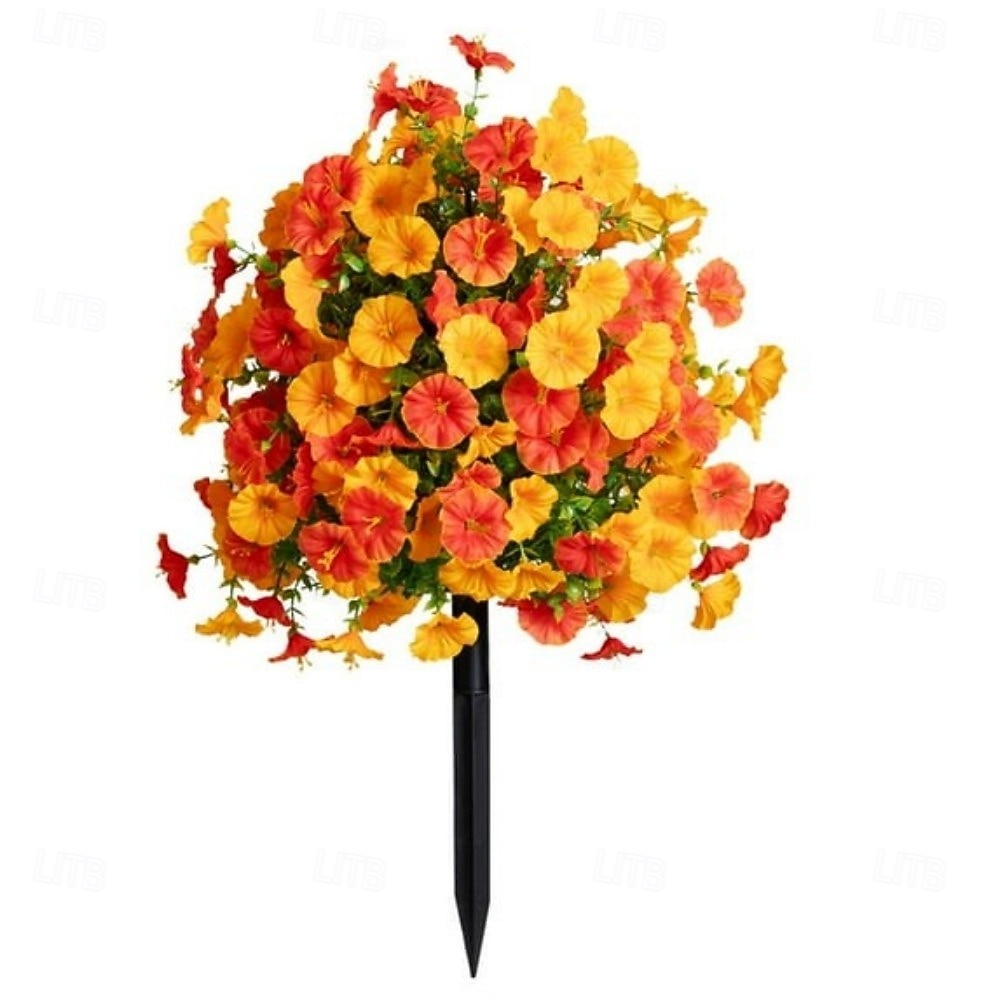 2026年 24インチの人工花支柱、屋外装飾、アサガオ、ツゲ、トピアリー、ボールツリー、マルチカラーの庭用支柱 &芝生、色褪せない丈夫なプラスチック製、オールシーズン装飾  コレクション – $25.99 –P8