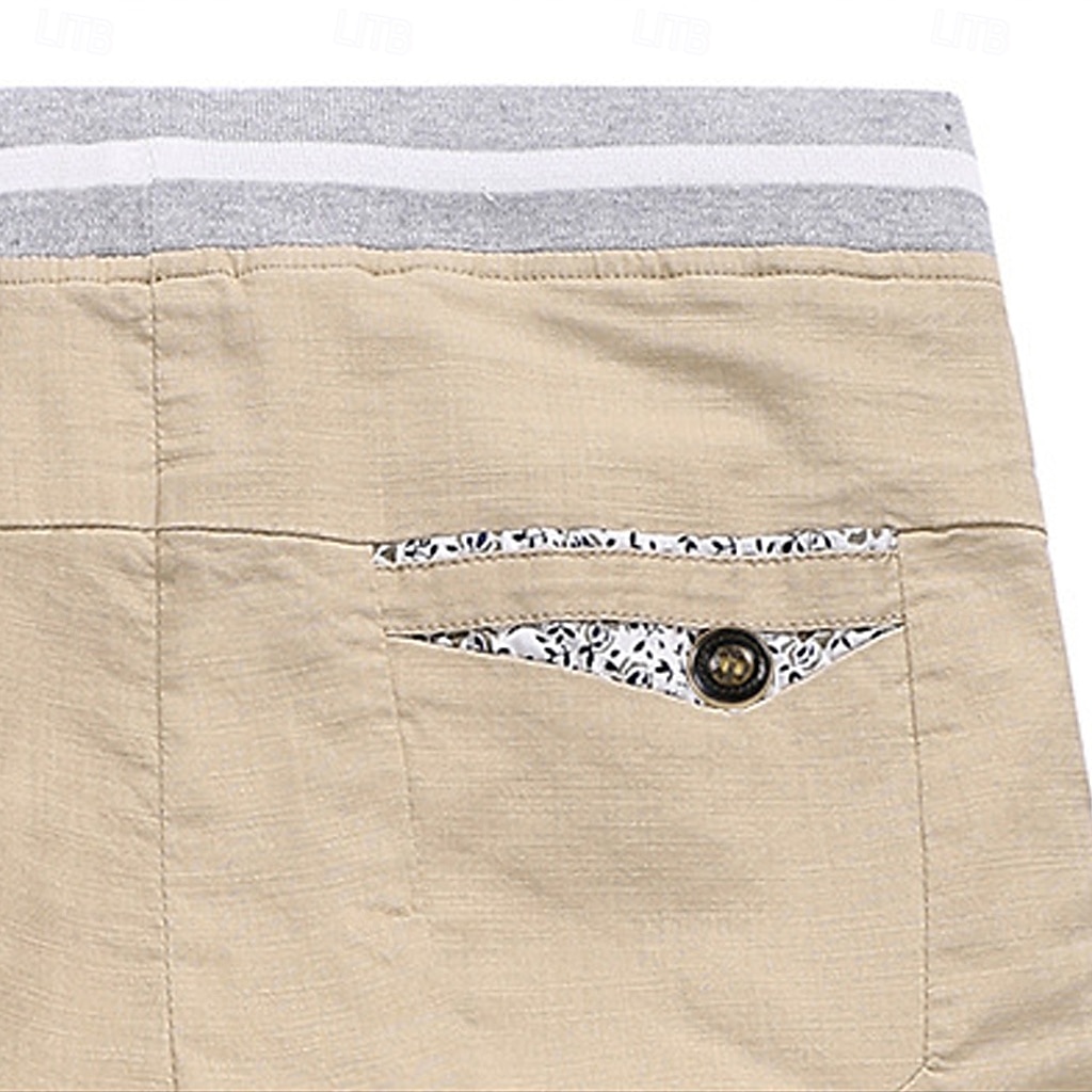Per uomo Shorts Shorts di Lino Pantaloncini Estivi Shorts da Spiaggia Coulisse Tasca Elastico in vita Blocco di colori Tinta unita Comodità Traspirante Corto Casuale Quotidiano Spiaggia Vacanza Moda del 2026 a $17.99 –P5