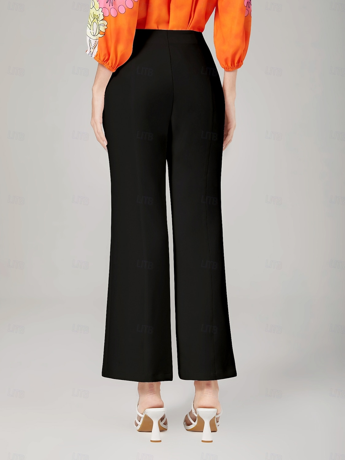 pantalon évasé court et élégant légèrement extensible de 2026 ? $79.99 –P9