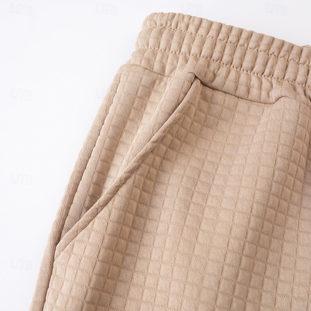 Per uomo Pantaloncini Waffle Shorts Pantaloncini Estivi Shorts da Spiaggia Pantaloncini casual Tasca Elastico in vita Blocco di colori Comodità Traspirante Lunghezza al ginocchio Casuale All'aperto del 2026 a $26.99 –P19