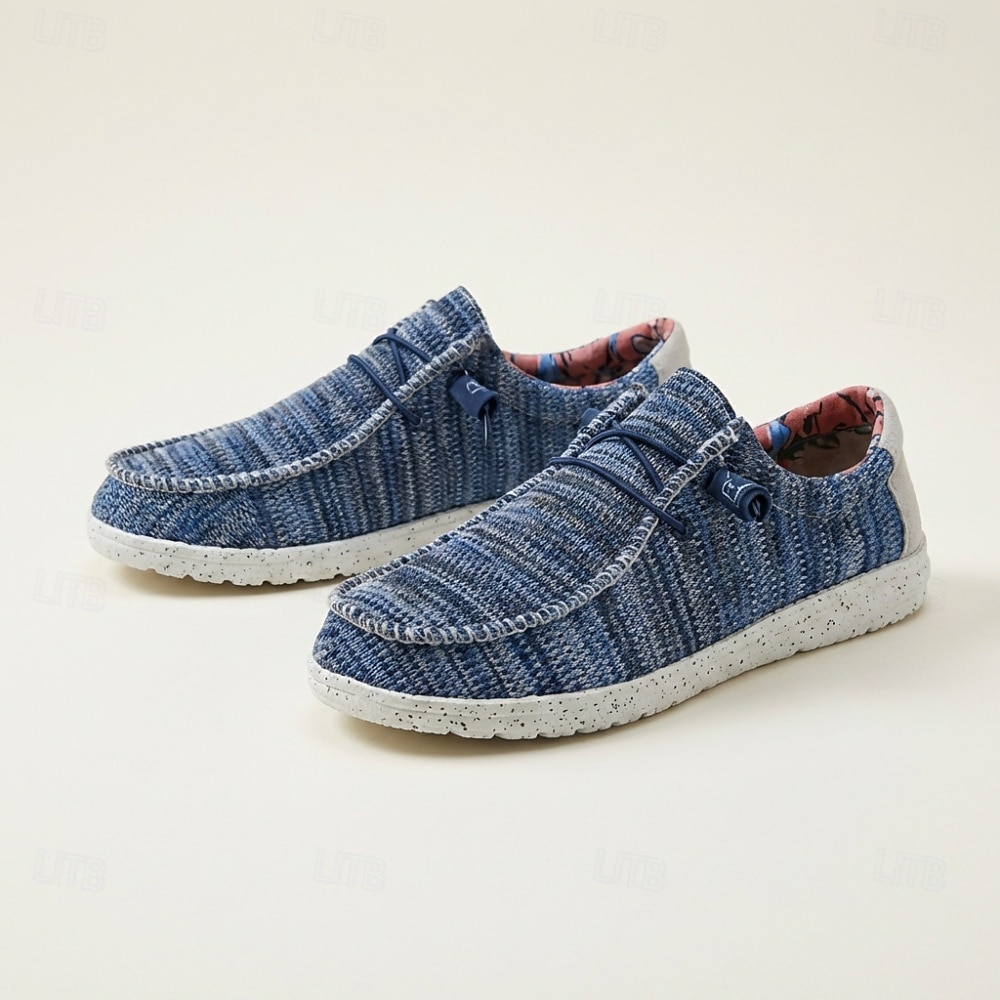 Ανδρικά αναπνεύσιμα πλεκτά casual παπούτσια με κορδόνια, ελαφριά και άνετα αθλητικά παπούτσια για περπάτημα, μοντέρνα μοκασίνια για άνδρες, καθημερινή χρήση, ταξίδια, μετακινήσεις και casual εξόδους το Σαββατοκύριακο 2026 - $34.99 –P4