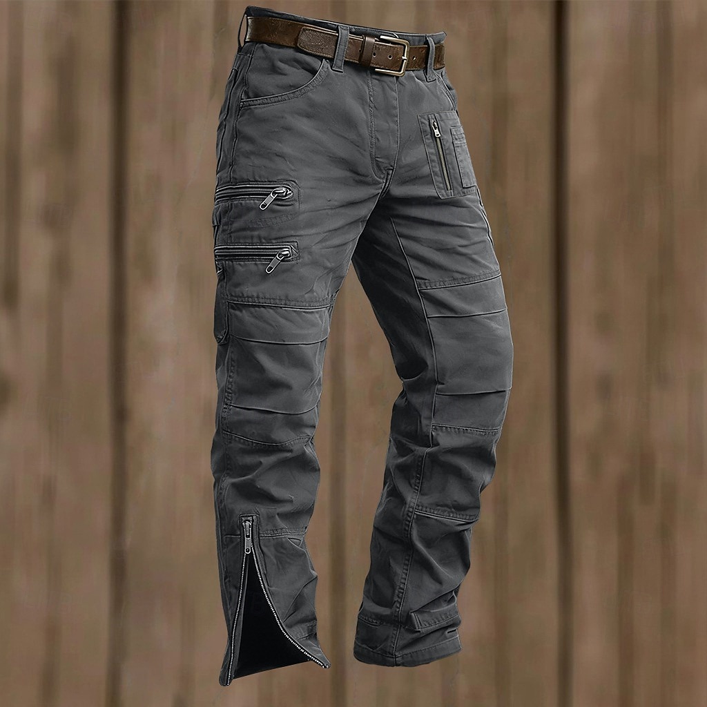 Herren Cargo-Hosen Taktische Hose Bein mit Reißverschluss Einfach Komfort Atmungsaktiv Volle Länge Lässig Täglich Outdoor Urlaub Lässig Schwarz Armeegrün Unelastisch 2026 - $80.99 –P6
