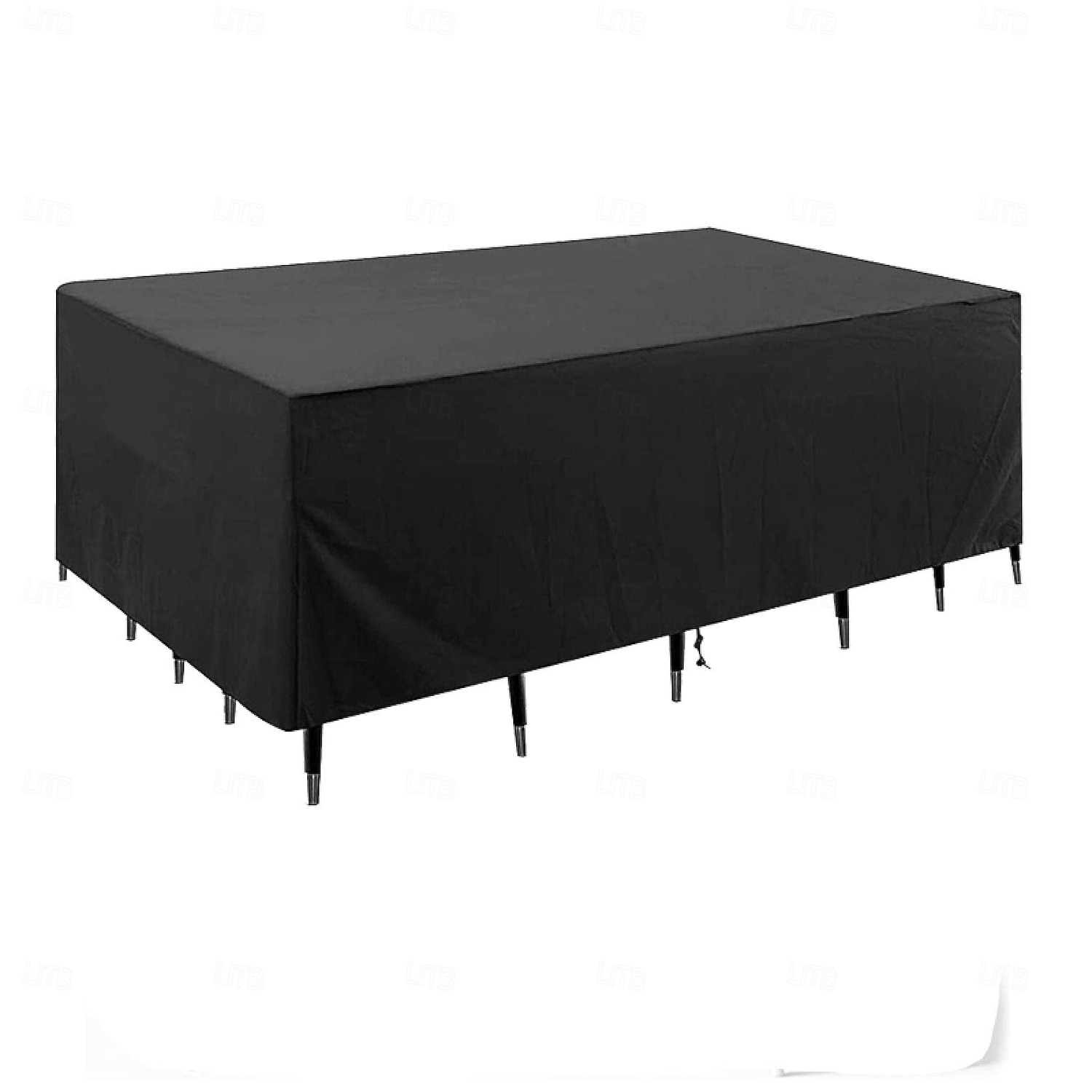 Housse de protection pour mobilier de jardin 180 x 180 x 100 cm, imperméable, résistante aux déchirures, en tissu 420D, pour ensemble table et chaises de jardin. Housse robuste noire. de 2026 ? $4.49 –P4