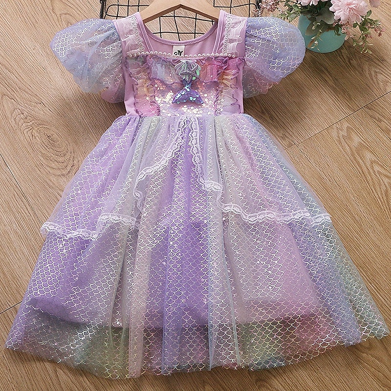 Prinzessin Kleid Cosplay Kostüm Outfits Film Niedlich Balletröckchen LED-Leuchten for Mädchen Kinder Maskerade Buchwoche Täglich Party Ferien 2026 - $41.89 –P12