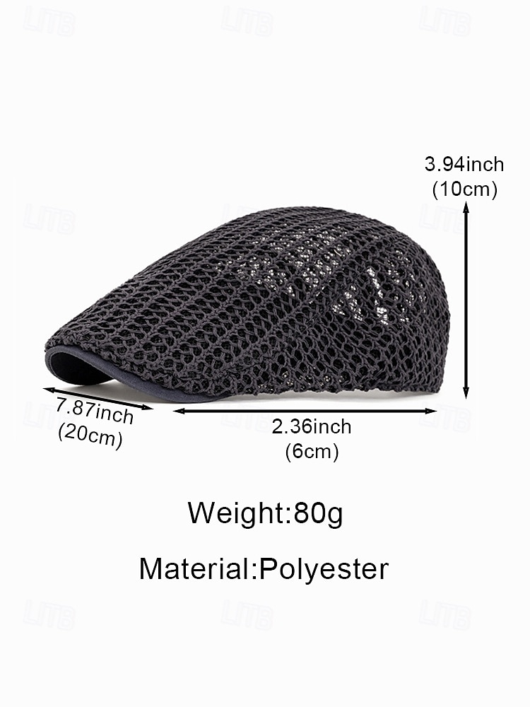 Men's Straw Woven Beret Hat, Lightweight Breathable, Multi-Color, Casual Beach Vacation, Daily Outdoor Sun Protection, Stylish and Comfortable 2026 - $14.99 –P12