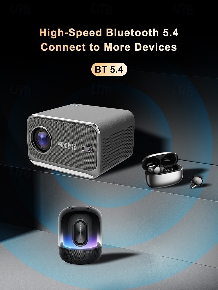 4K Smart Projector with Android 13, Native 1080P Home Theater Projector, Auto Focus & Auto Keystone, WiFi 6, Bluetooth 5.4, Amlogic T950S Chip, Movie Projector Compatible with iOS/Android/TV Stick 2026 - $286.49 –P9