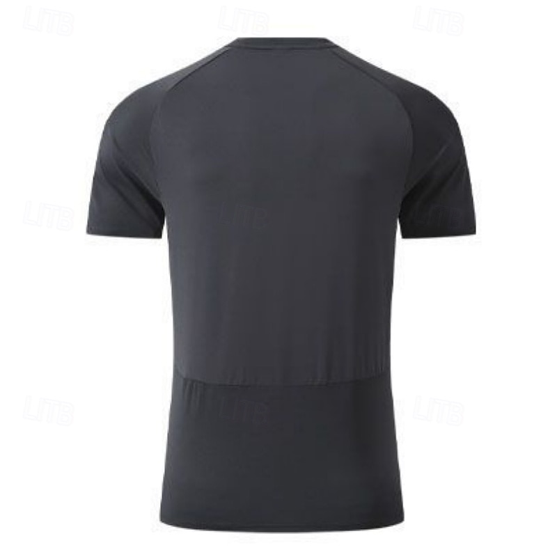 Men's Solid Colored Running T-Shirt Compression Shirt Running Shirt Summer Spring Short Sleeve Quick Dry Lightweight Moisture Wicking Gym Workout Active Training Running Exercise Fitness Black 2026 - $23.99 –P2