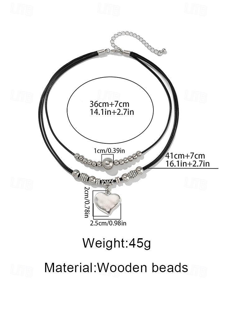 Women's Boho Alloy Double Layer Pendant Necklace, Multi Style Charm Choker for Beach Vacation, Summer Resort and Everyday Casual Wear 2026 - $9.99 –P13