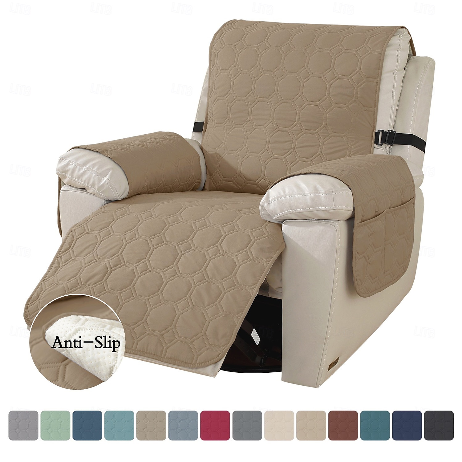 Husă de canapea impermeabilă, rabatabilă, matlasată, pentru animale de companie, din material textil, o singură bucată, acoperire completă, protector de canapea, antiderapant, antipete, protector de mobilier, utilizare în toate anotimpurile, pentru câini  2026 - $37.99 –P15