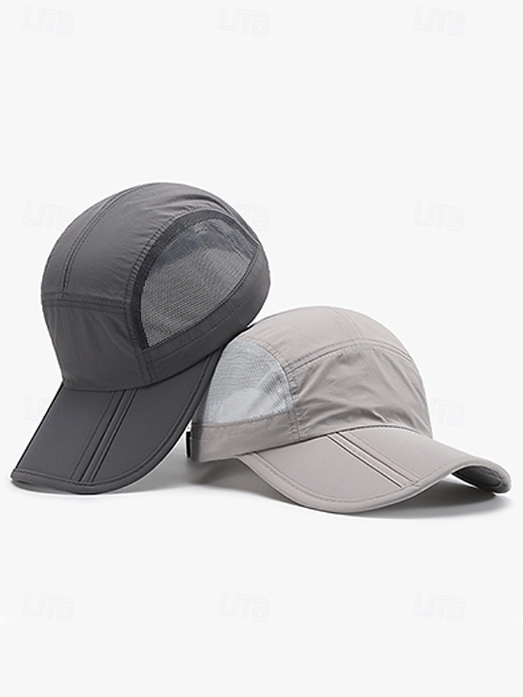 Gorra de béisbol de poliéster transpirable y ligera para hombre, sombrero de sol con panel de malla ajustable multicolor para viajes de vacaciones, actividades al aire libre, senderismo y uso casual 2026 - $11.99 –P6
