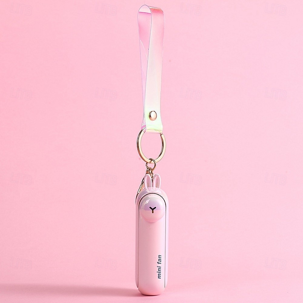 Mini ventilateur mignon et pliable, portable, à utiliser au lit, au bureau ou sur une table. Rechargeable par USB. Porte-clés inclus. de 2026 ? $22.99 –P15
