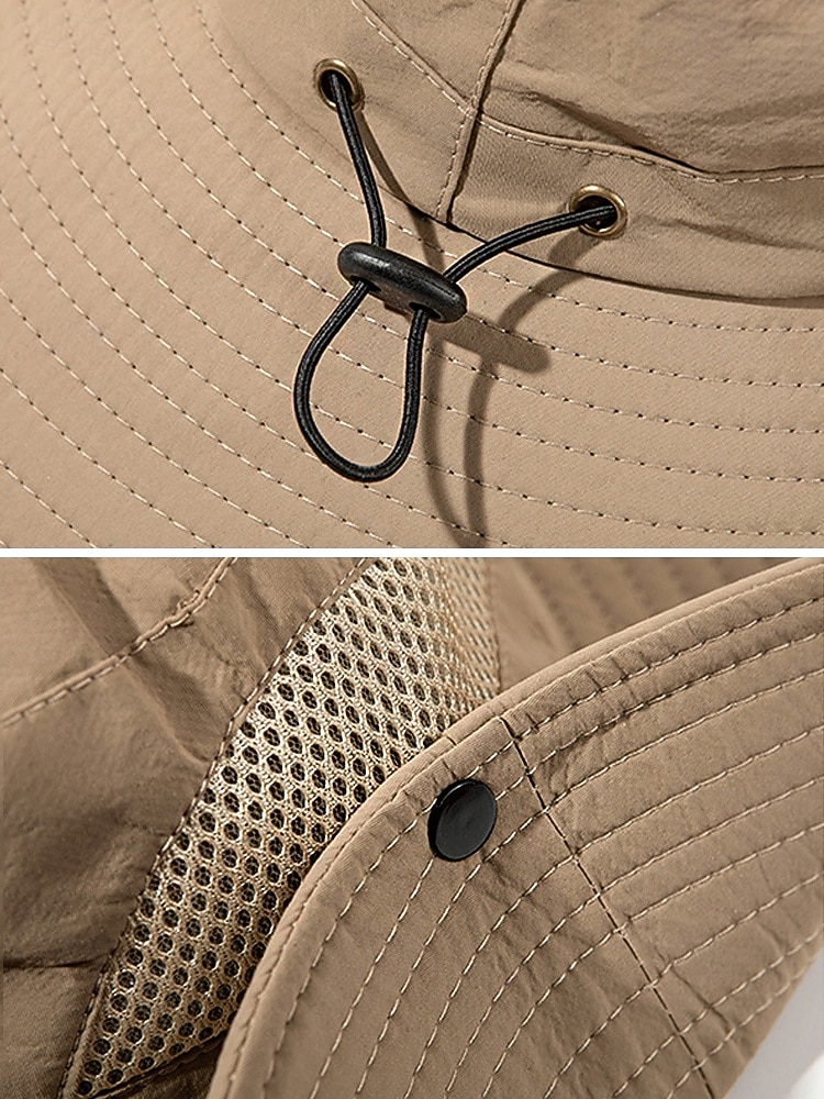 Chapeau de soleil imperméable pour homme en polyester à large bord, pliable et multicolore, idéal pour la pêche, la randonnée, les vacances à la plage, le camping, le trekking et les voyages décontractés. de 2026 ? $14.99 –P11