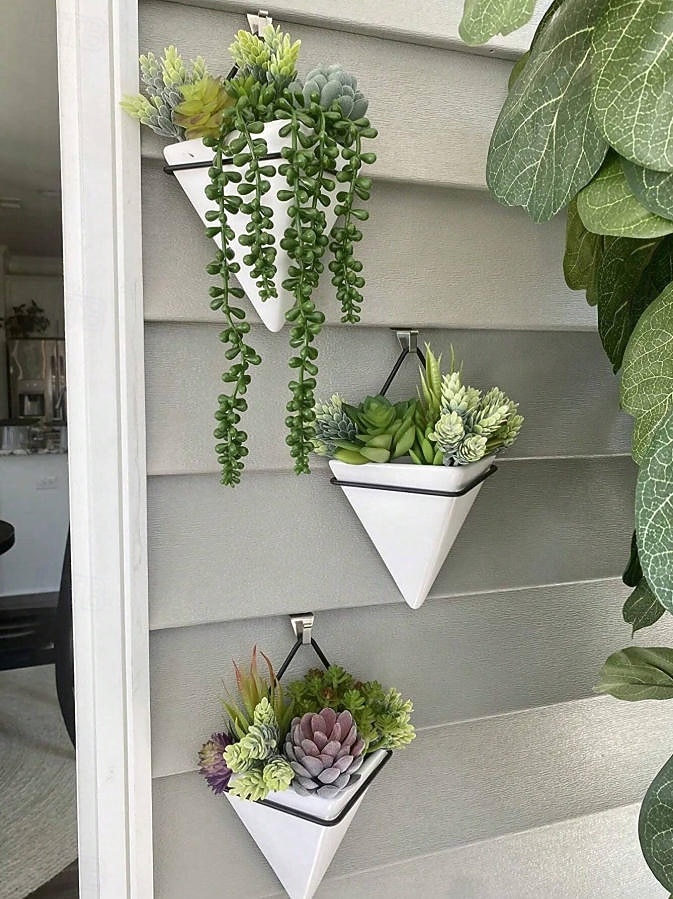 Piante grasse artificiali, eleganti decorazioni finte in vaso per scrivania e davanzale, composizioni realistiche di piante grasse senza vaso per casa, ufficio e centrotavola. del 2026 a $15.99 –P11