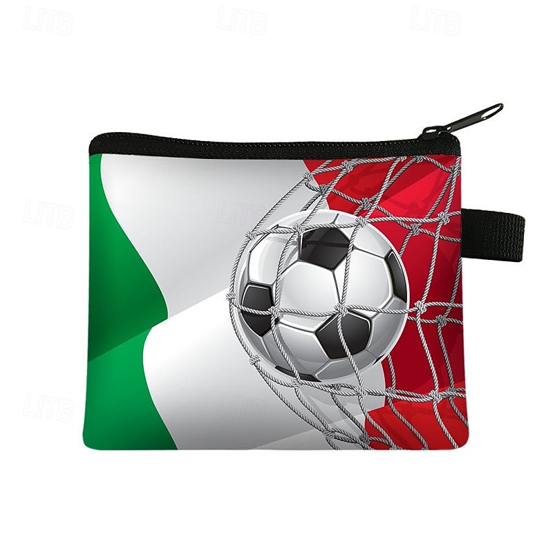 Paquete de 9 monederos de fútbol para niños, mini estuches con cremallera para llaves, monedas y auriculares, ideales para rellenar bolsas de regalos para fiestas temáticas deportivas y como obsequio 2026 - $22.99 –P7