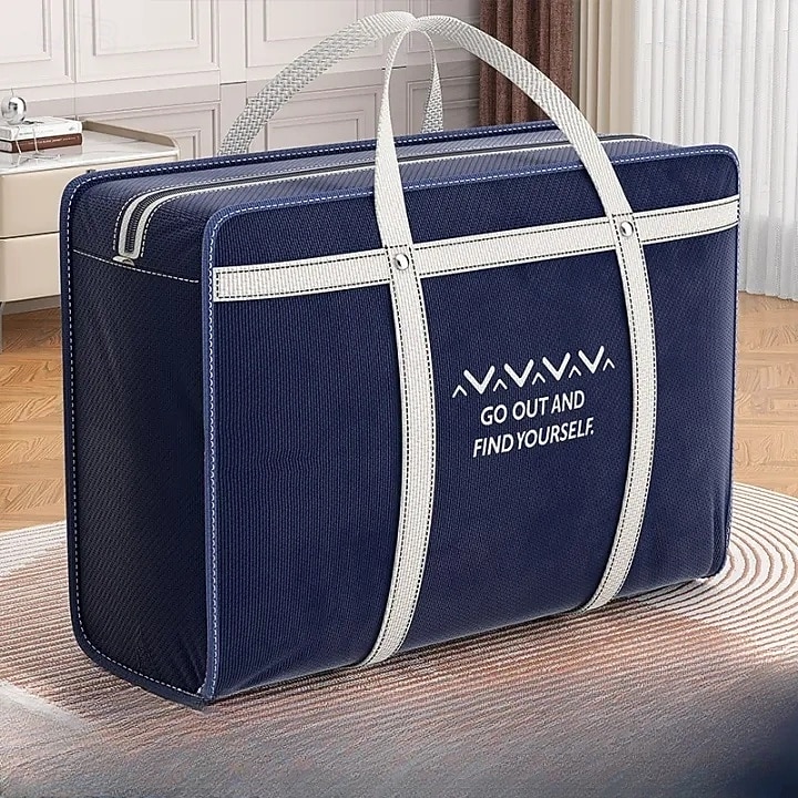 Boîtes de rangement pliables grande capacité pour vêtements, style classique bleu, poignées résistantes et fermeture éclair, organisateur de rangement multifonctionnel pour placard et sous-lit pour de 2026 ? $10.49 –P2